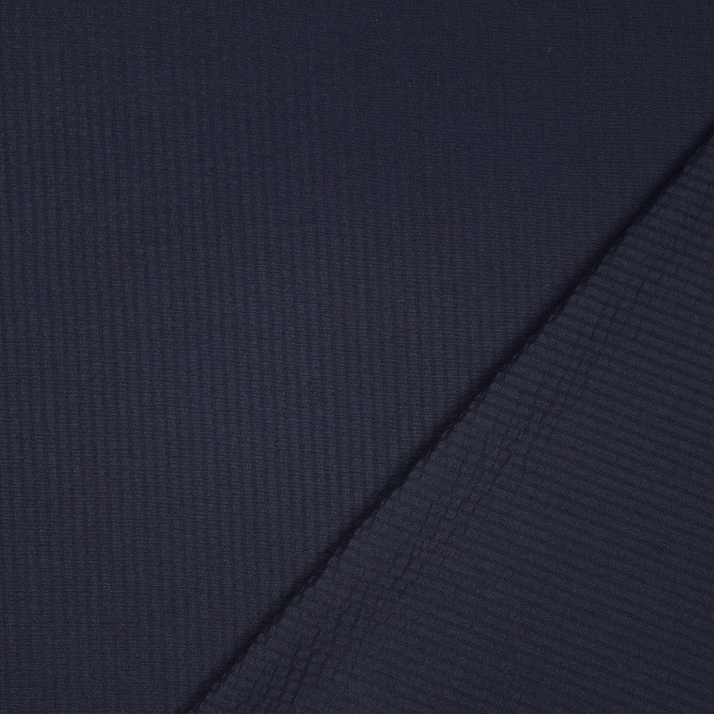 Seersucker katoen navy