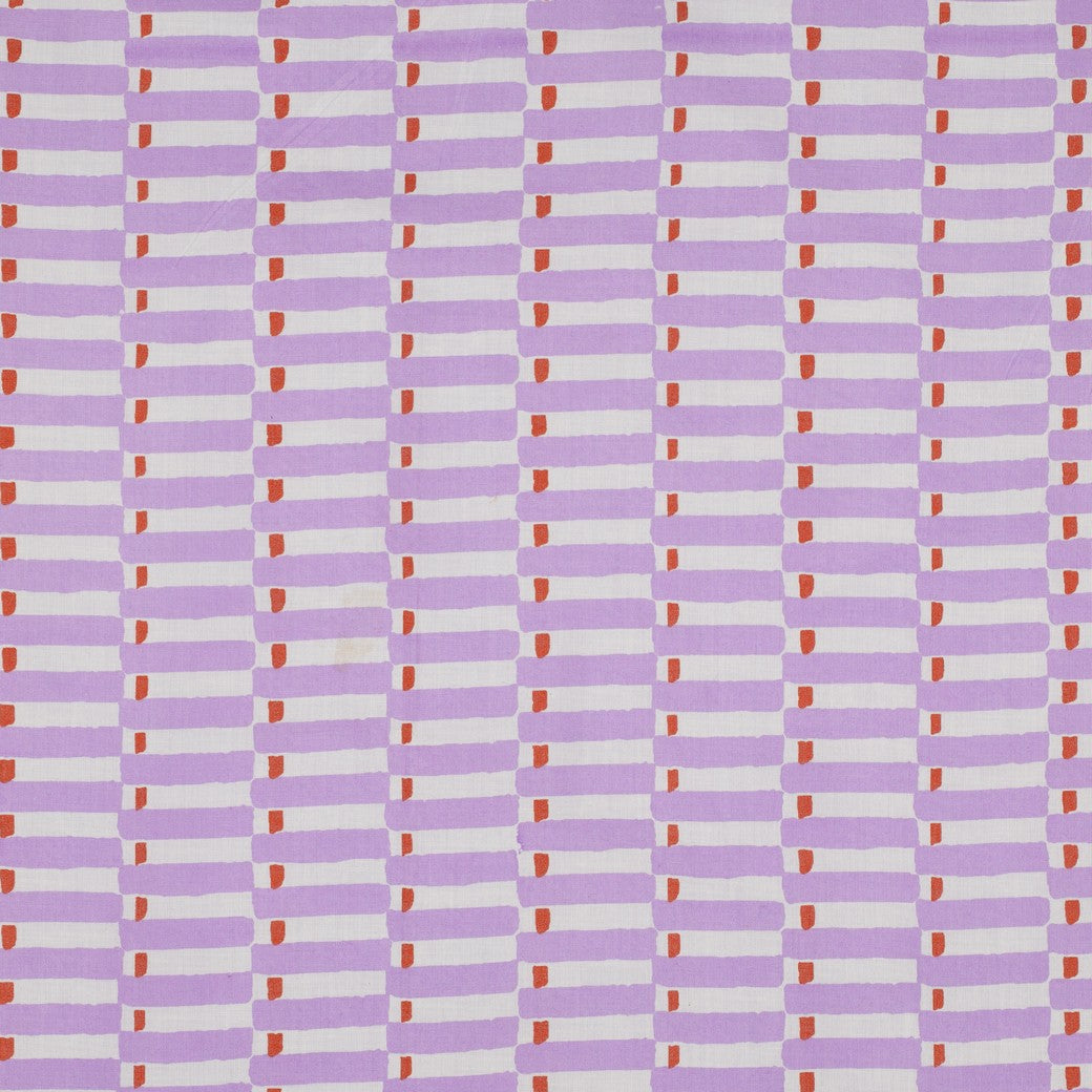 Blockprint katoen geometrisch
