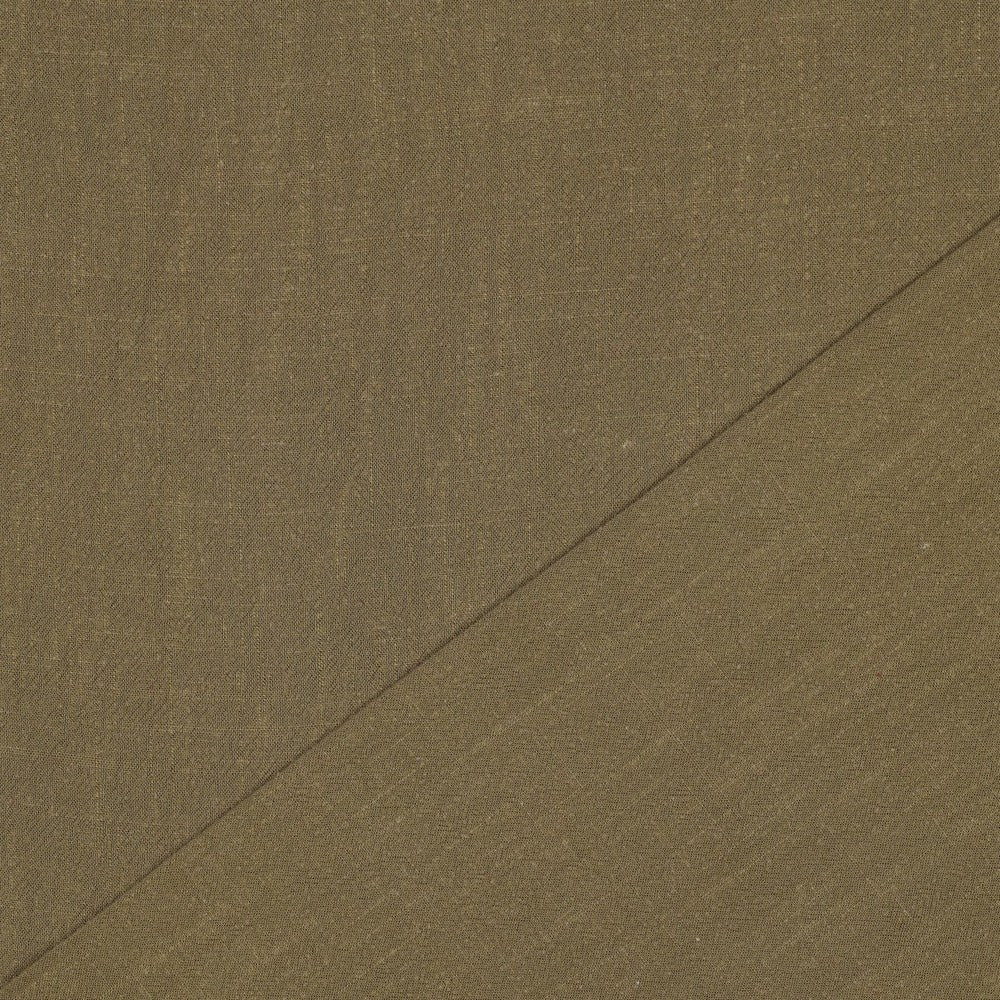 Stone washed viscose linnen olive