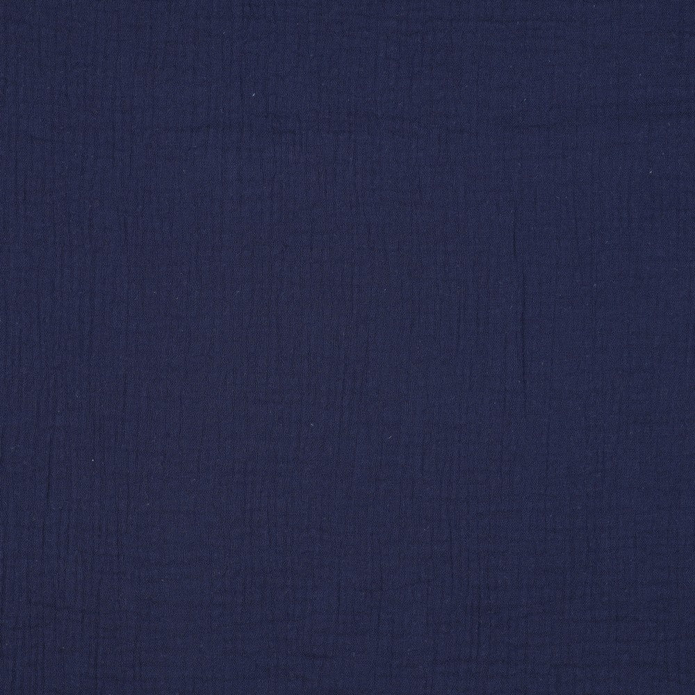 Double gauze donker blauw