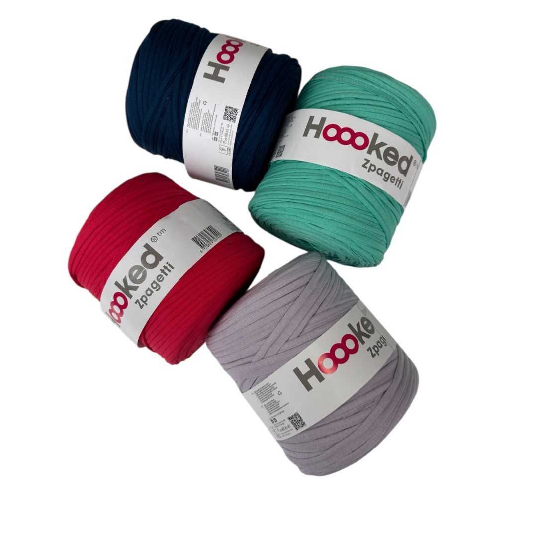 Hoooked Zpagetti – 700 gram, diverse kleuren
