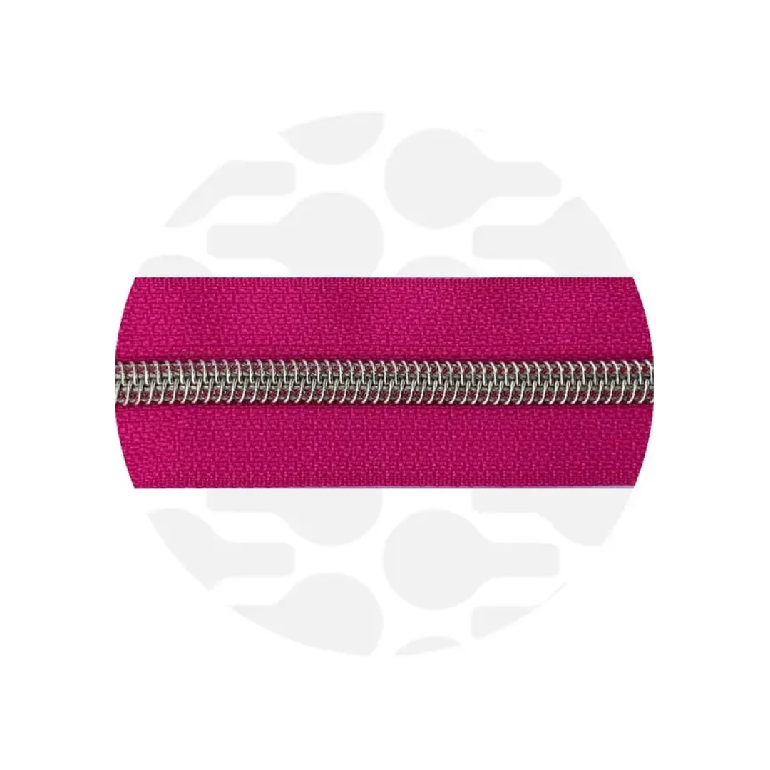 Zipper Zoo - spiraalrits radiant magenta - nickel
