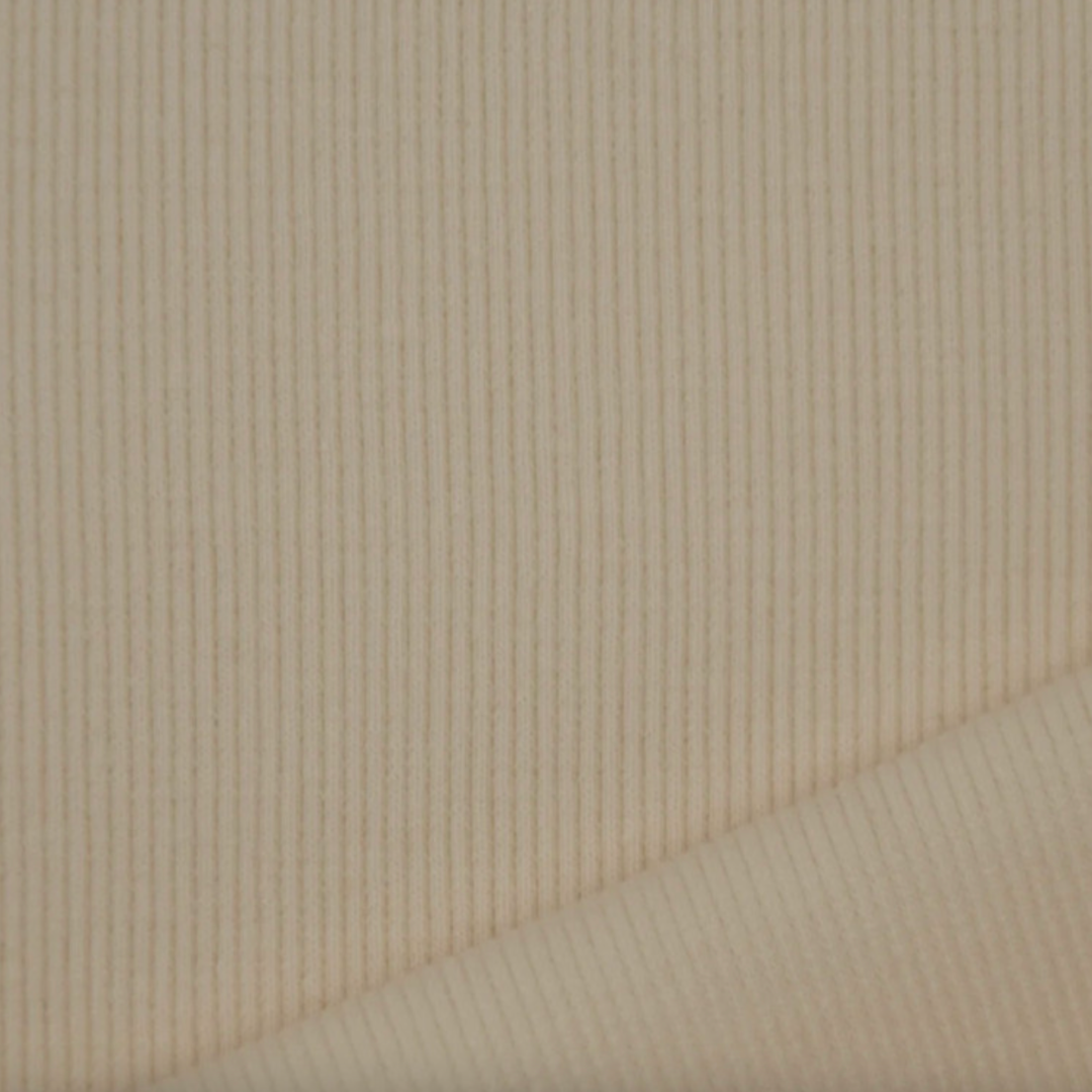 Rib tricot beige