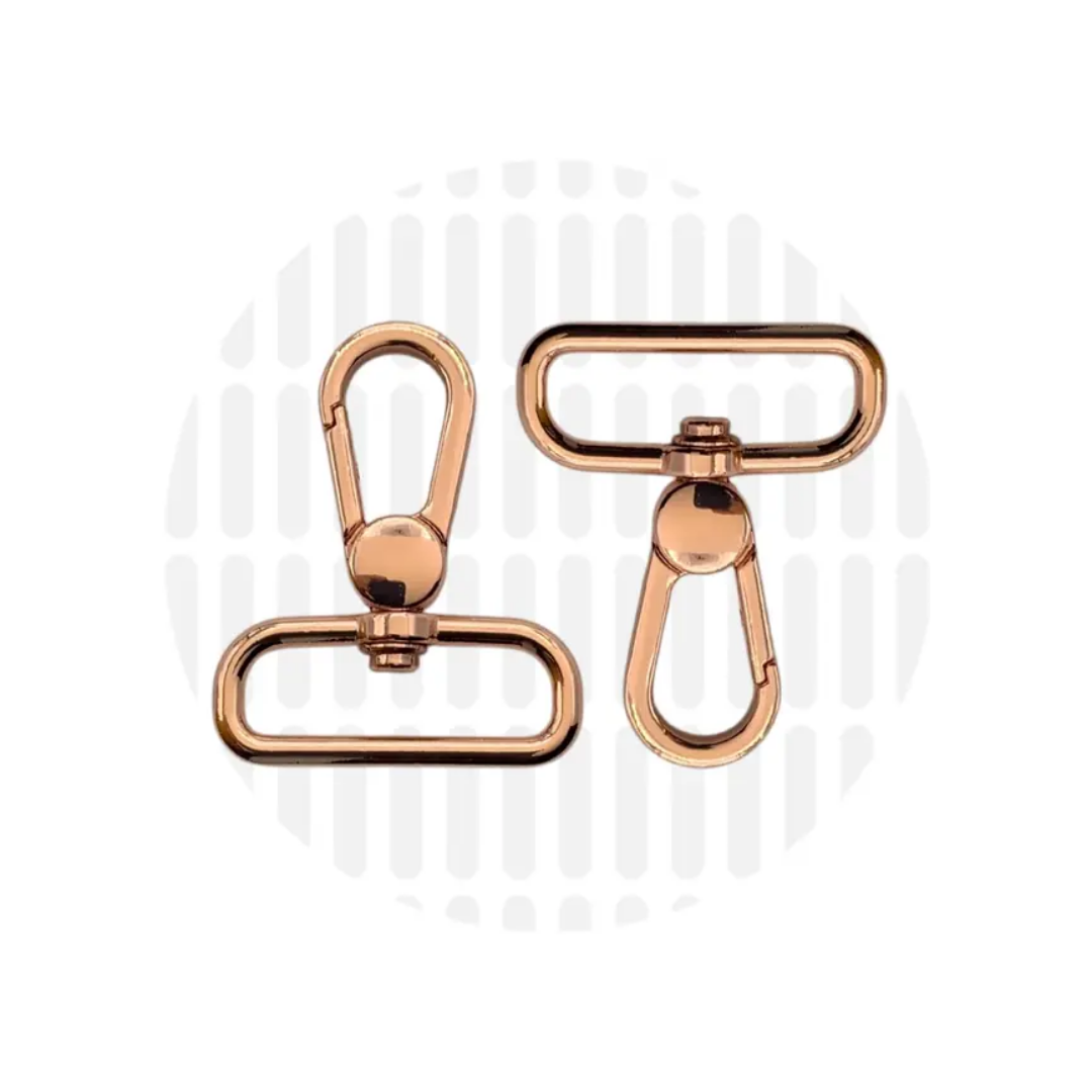 Zipper Zoo - premium musketon 32mm - rose gold