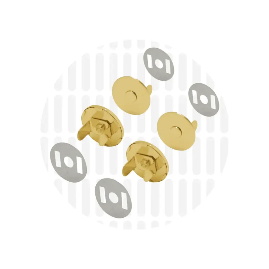 Zipper Zoo - magneet slim 18mm - gold