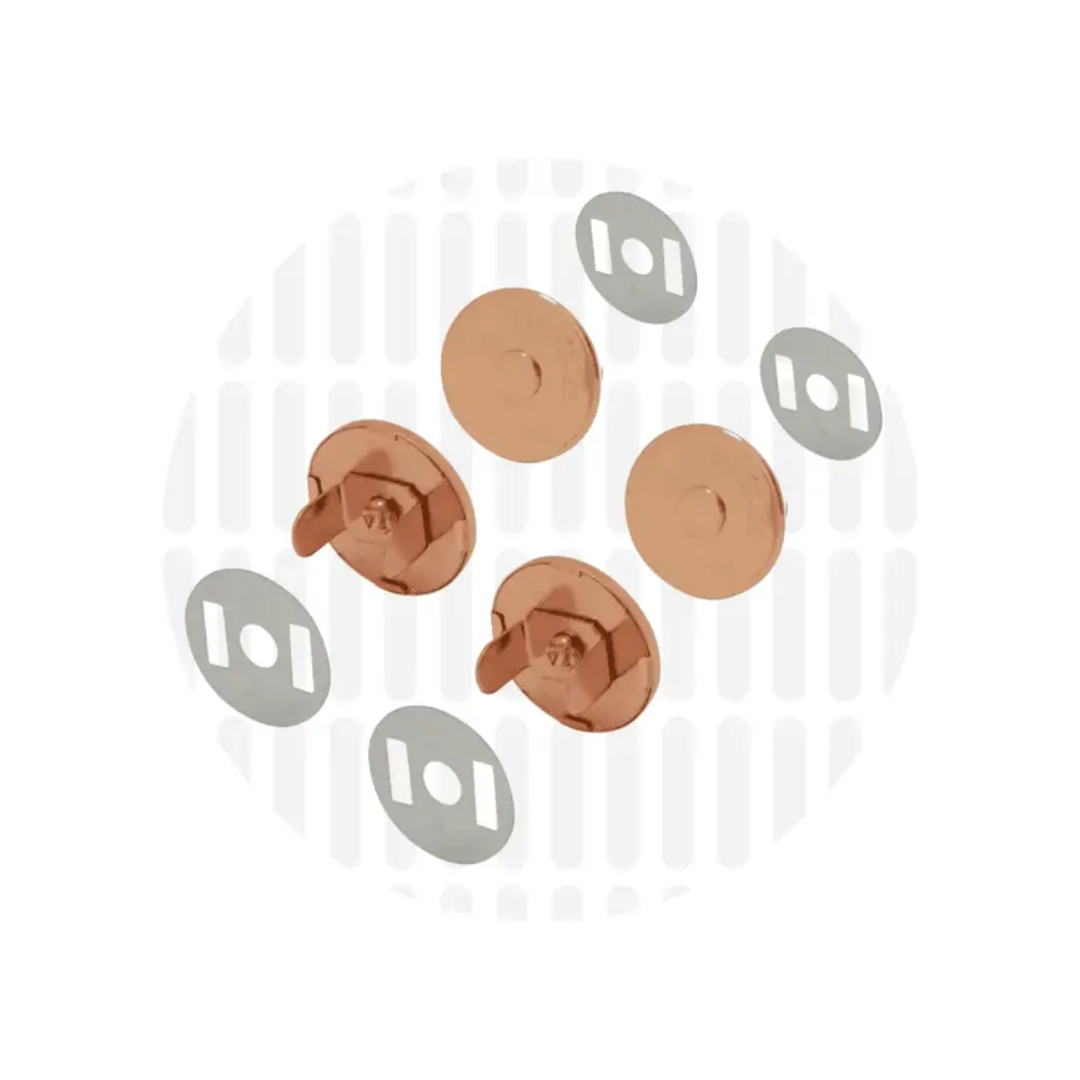 Zipper Zoo - magneet slim 18mm - rose gold