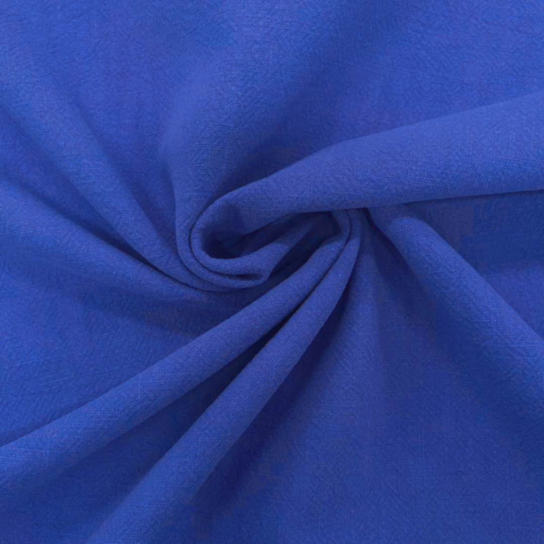 Stone washed linnen fel blauw
