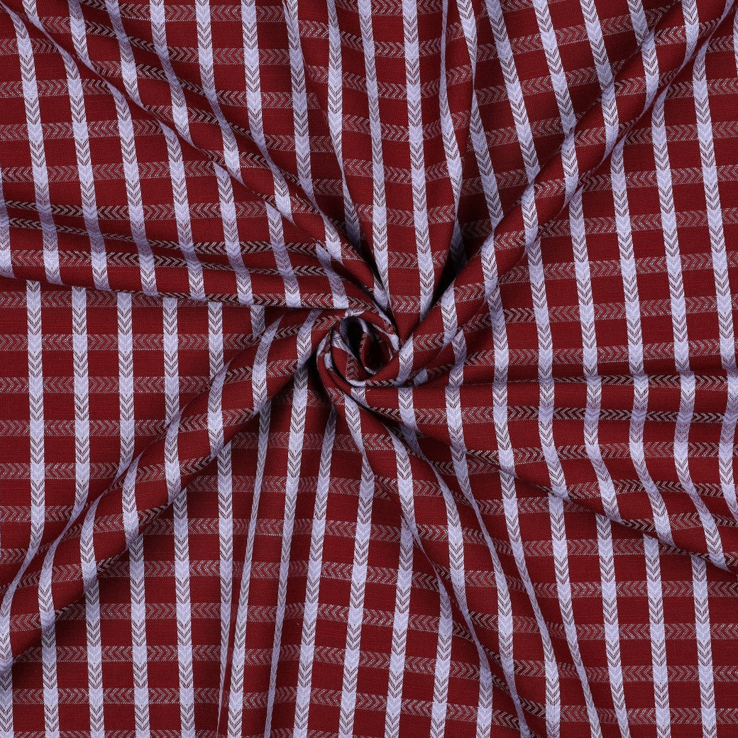 Katoen ruit roze rood licht blauw