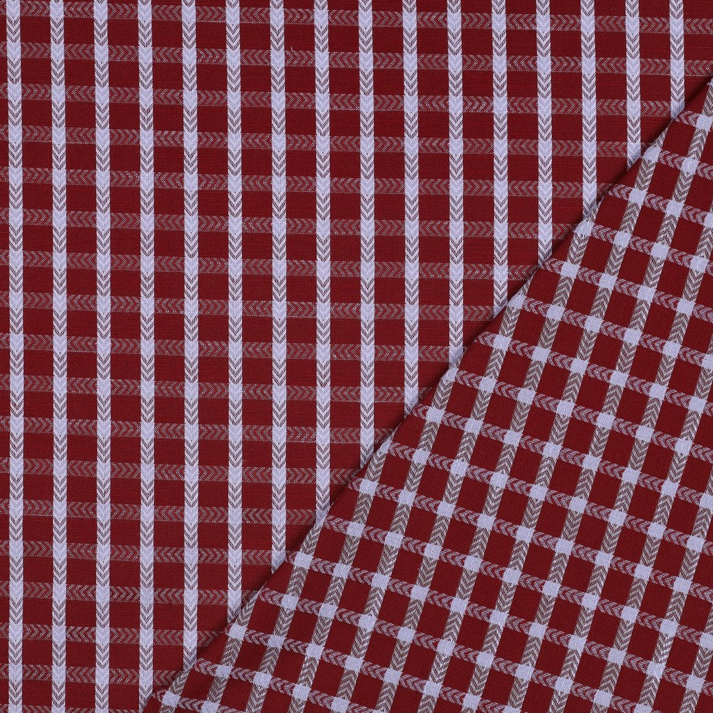 Katoen ruit roze rood licht blauw