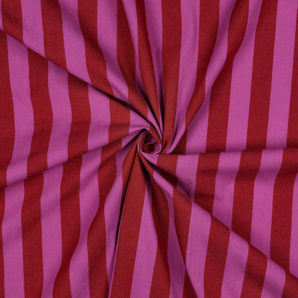 Katoen strepen roze