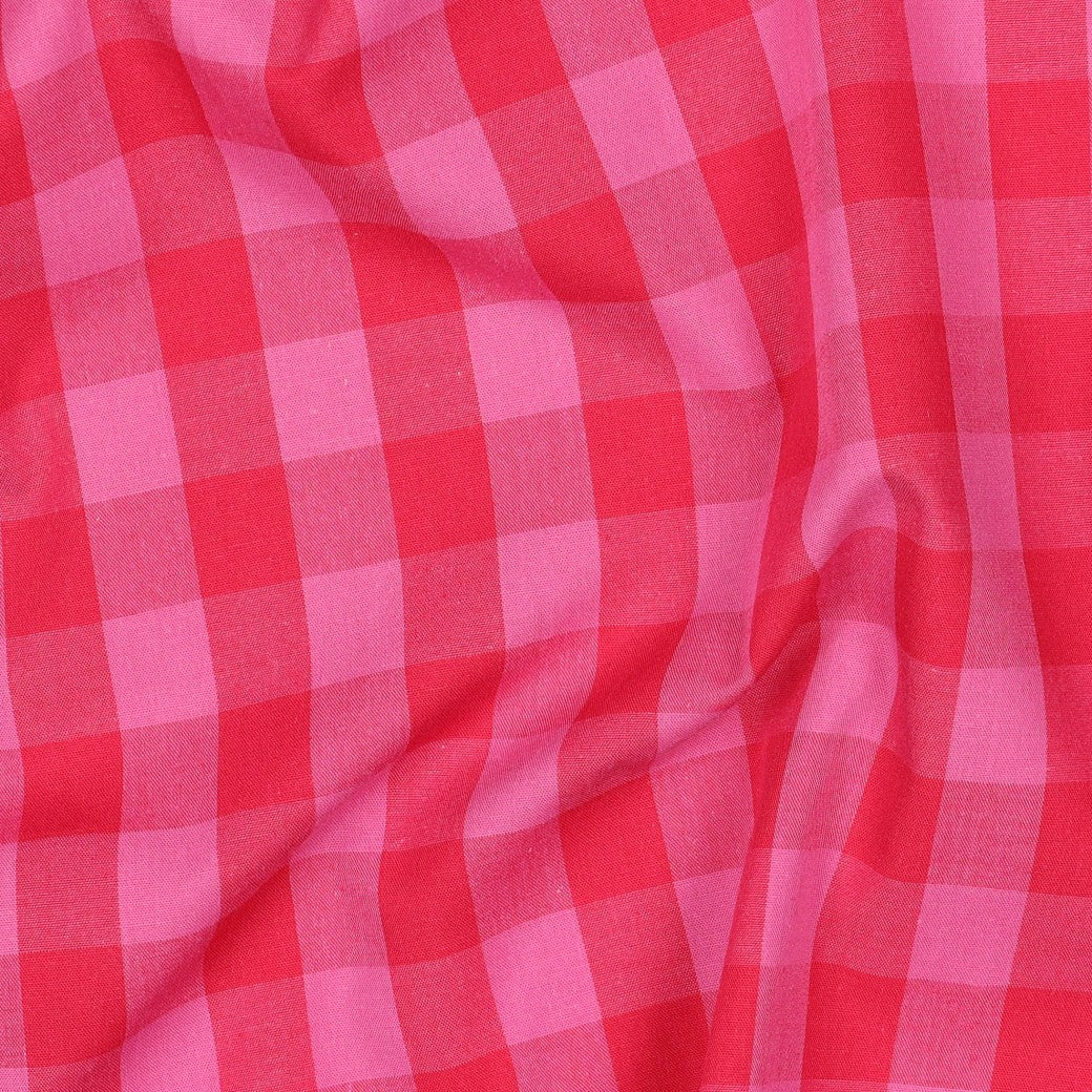 Katoen ruit roze