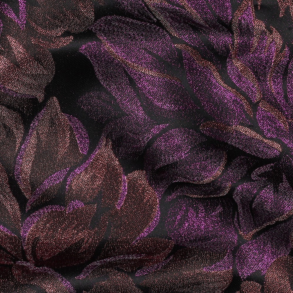Jacquard flowers purple