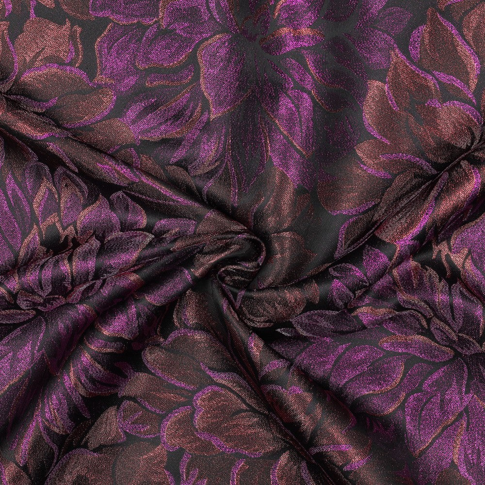 Jacquard flowers purple