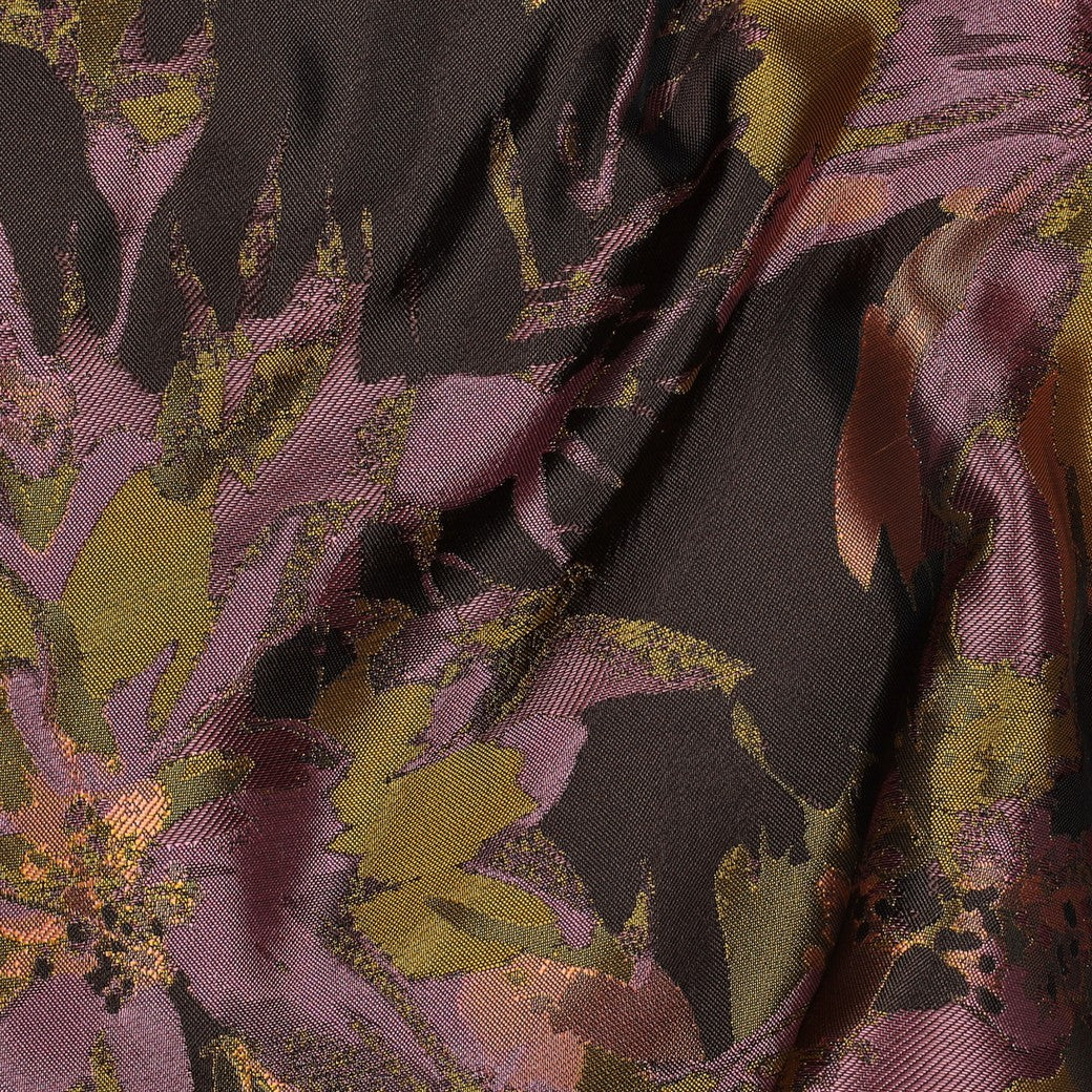 Jacquard flowers brown