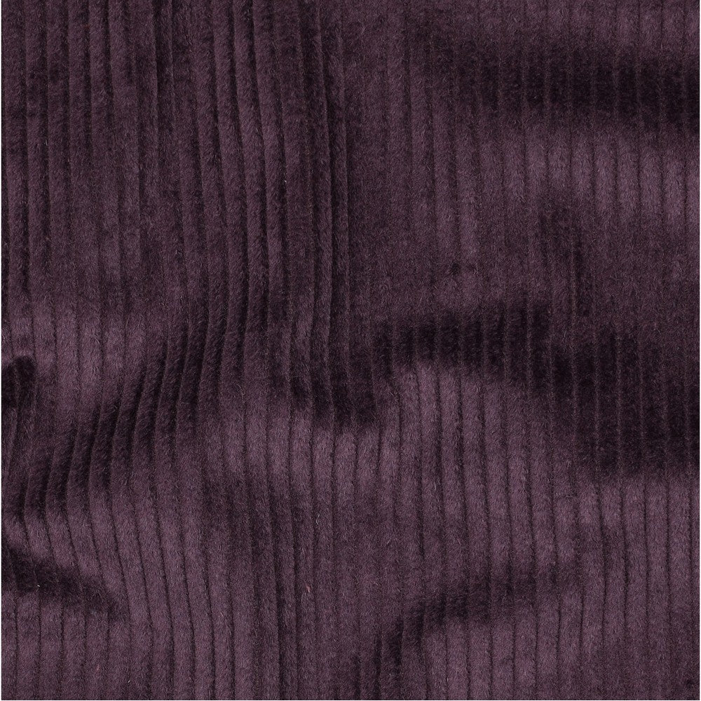 Gewassen ribcorduroy aubergine