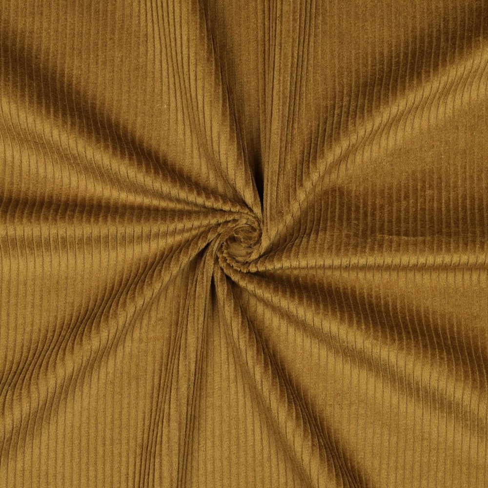 Gewassen ribcorduroy olive