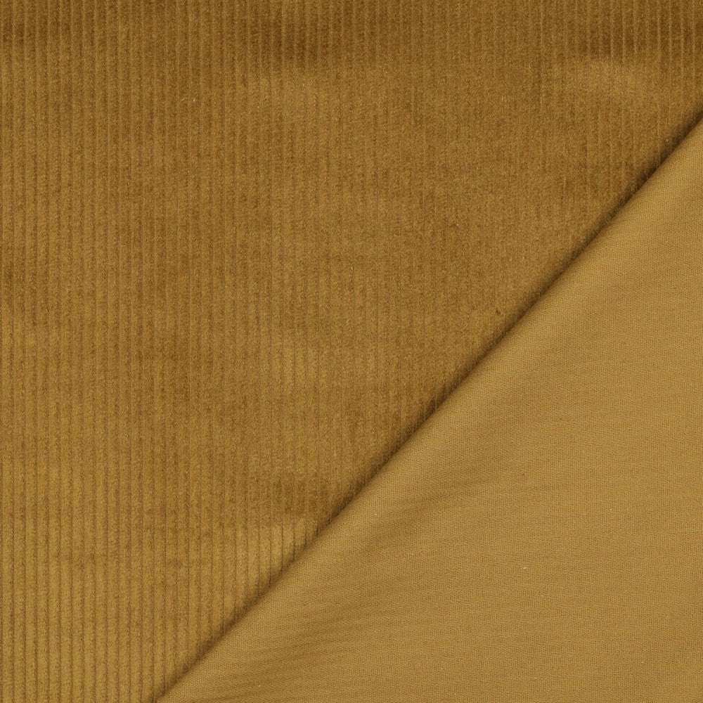 Gewassen ribcorduroy olive
