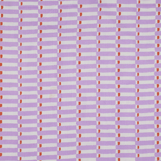 Blockprint katoen geometrisch
