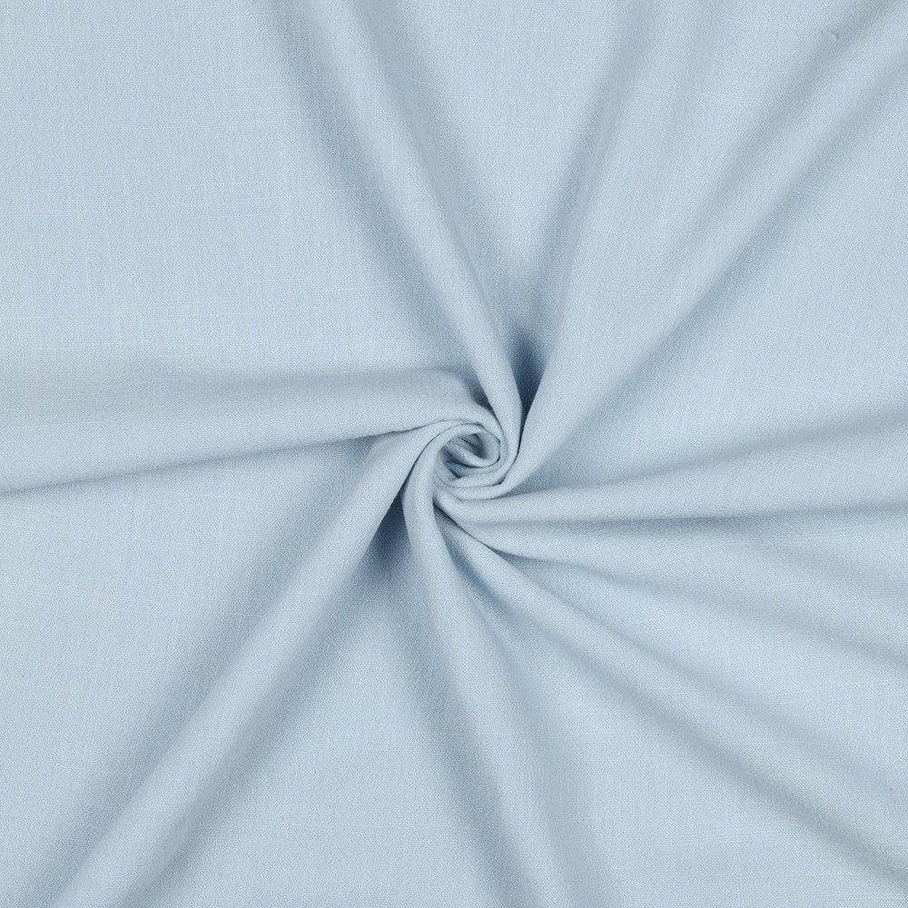 Stone washed viscose linnen licht blauw