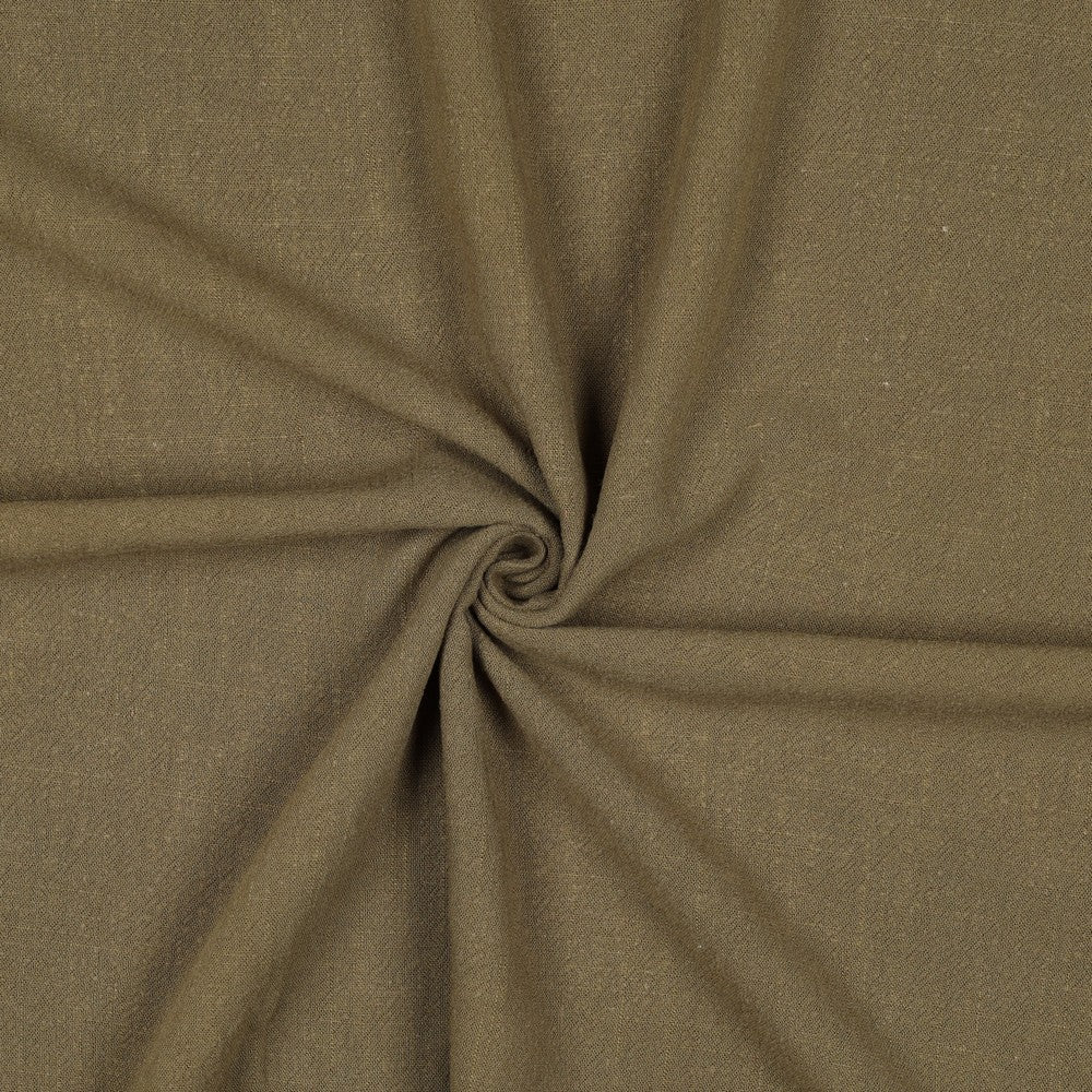 Stone washed viscose linnen olive