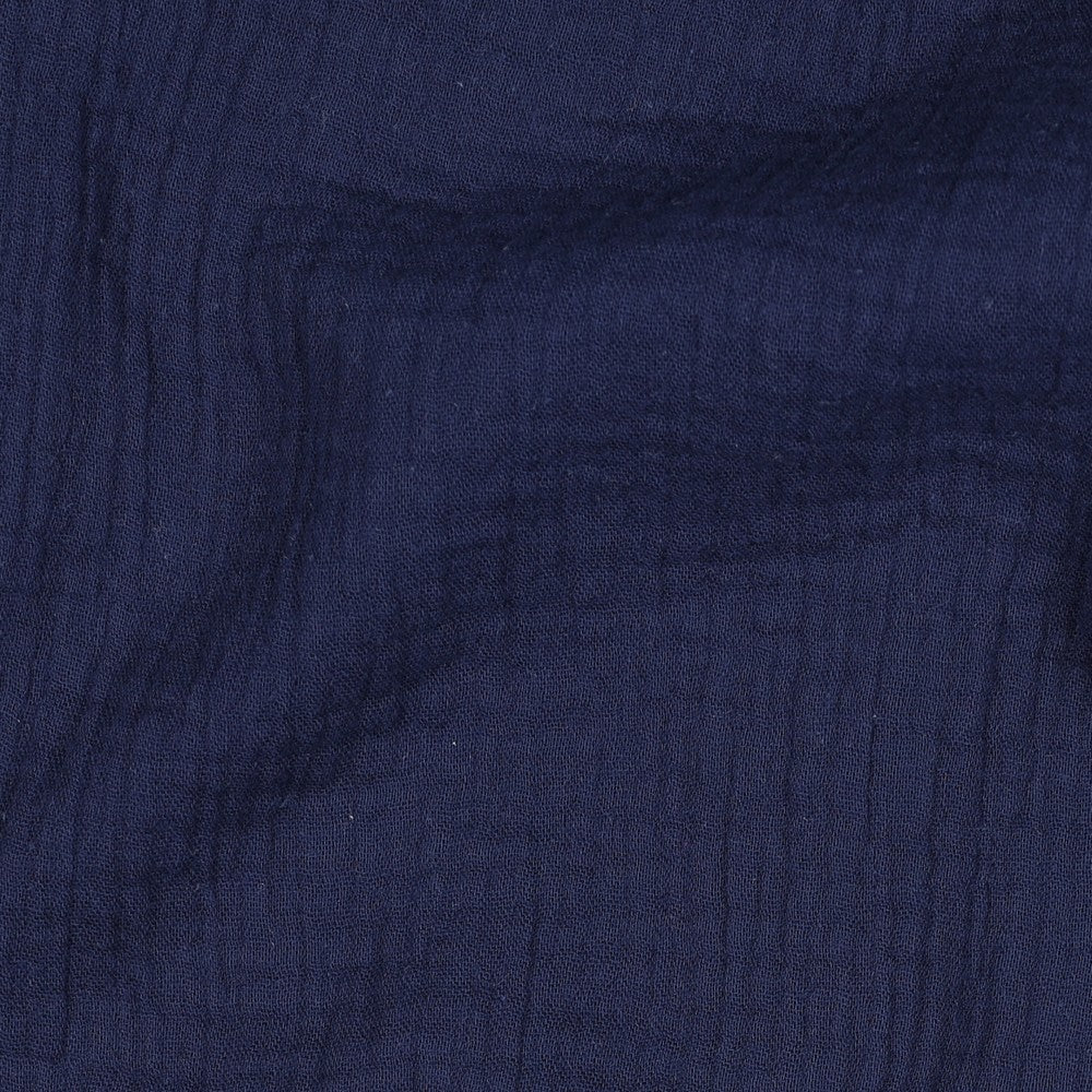 Double gauze donker blauw