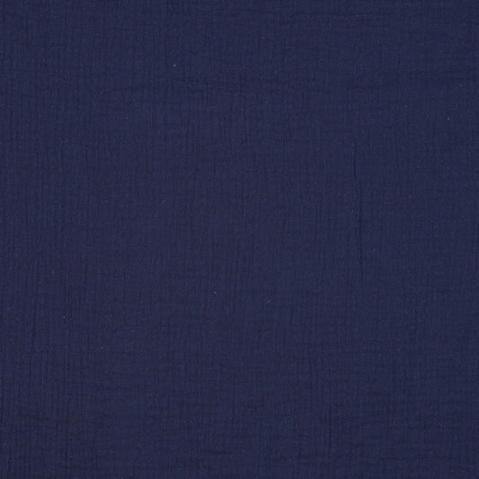 Double gauze donker blauw