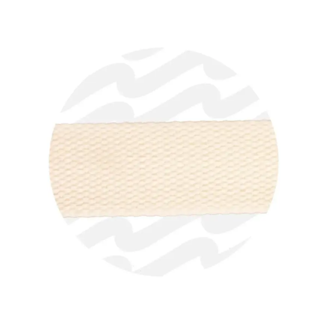 Katoenlook tassenband 32mm - off white