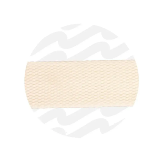 Zipper Zoo Katoenlook tassenband 32mm - off white