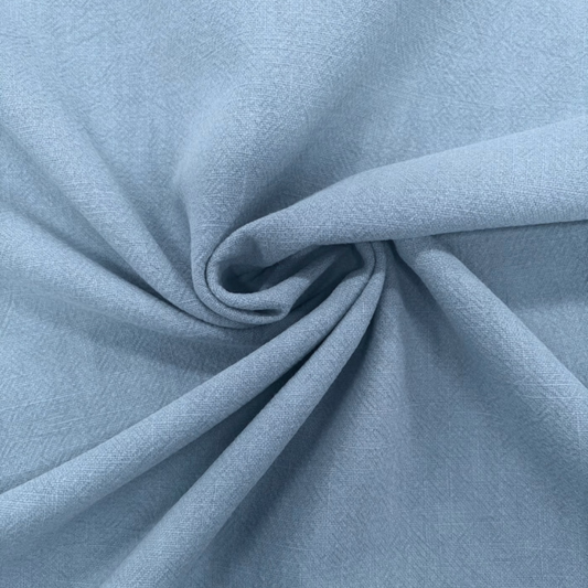 Stone washed linnen licht blauw