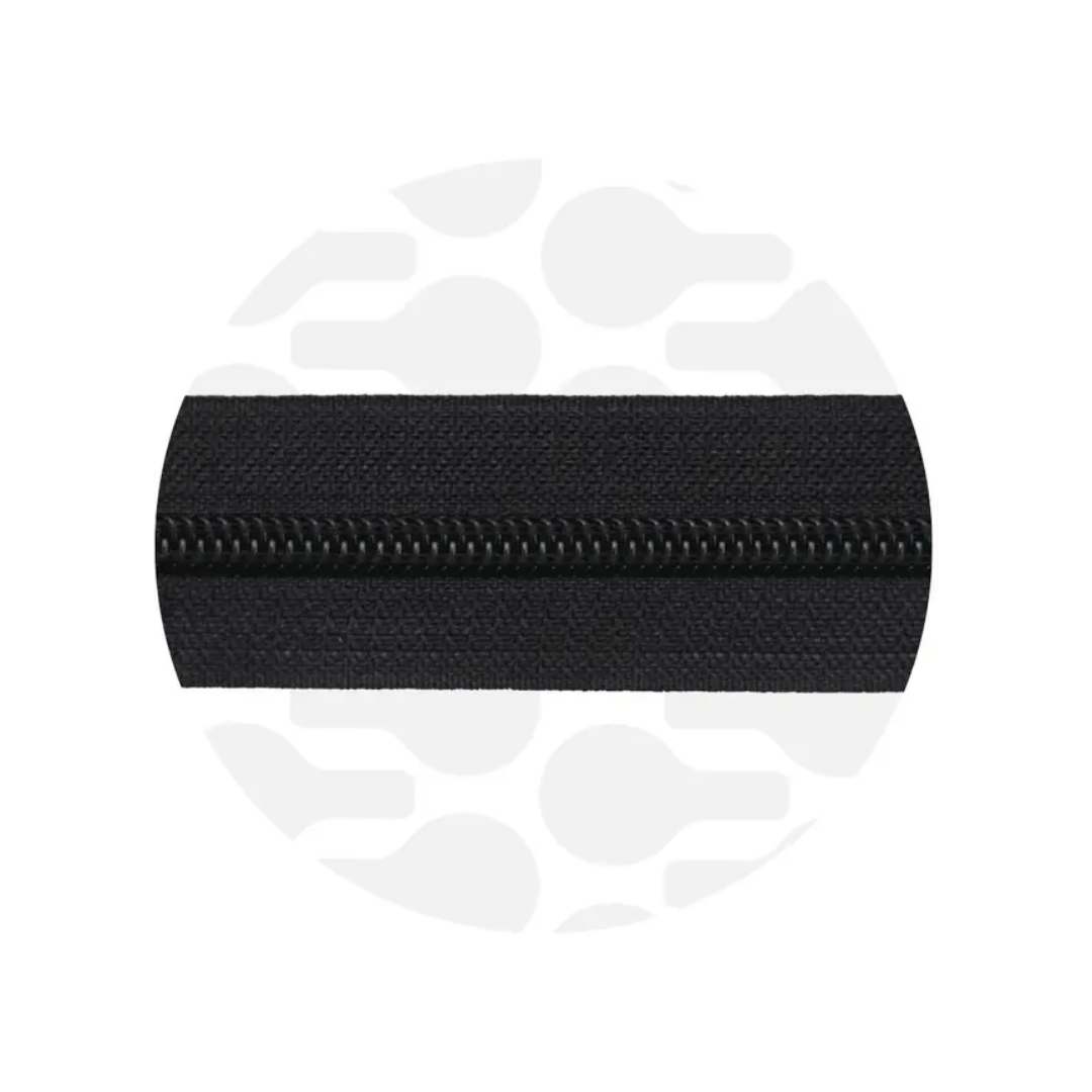 Zipper Zoo - spiraalrits pure black - electro black