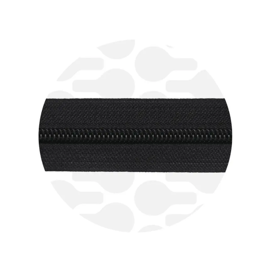 Zipper Zoo - spiraalrits pure black - electro black