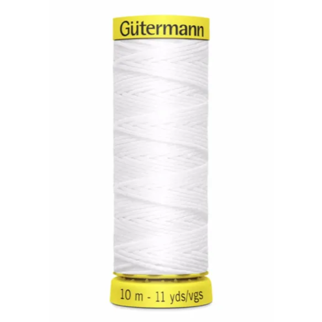 Gütermann rimpelelastiek garen wit