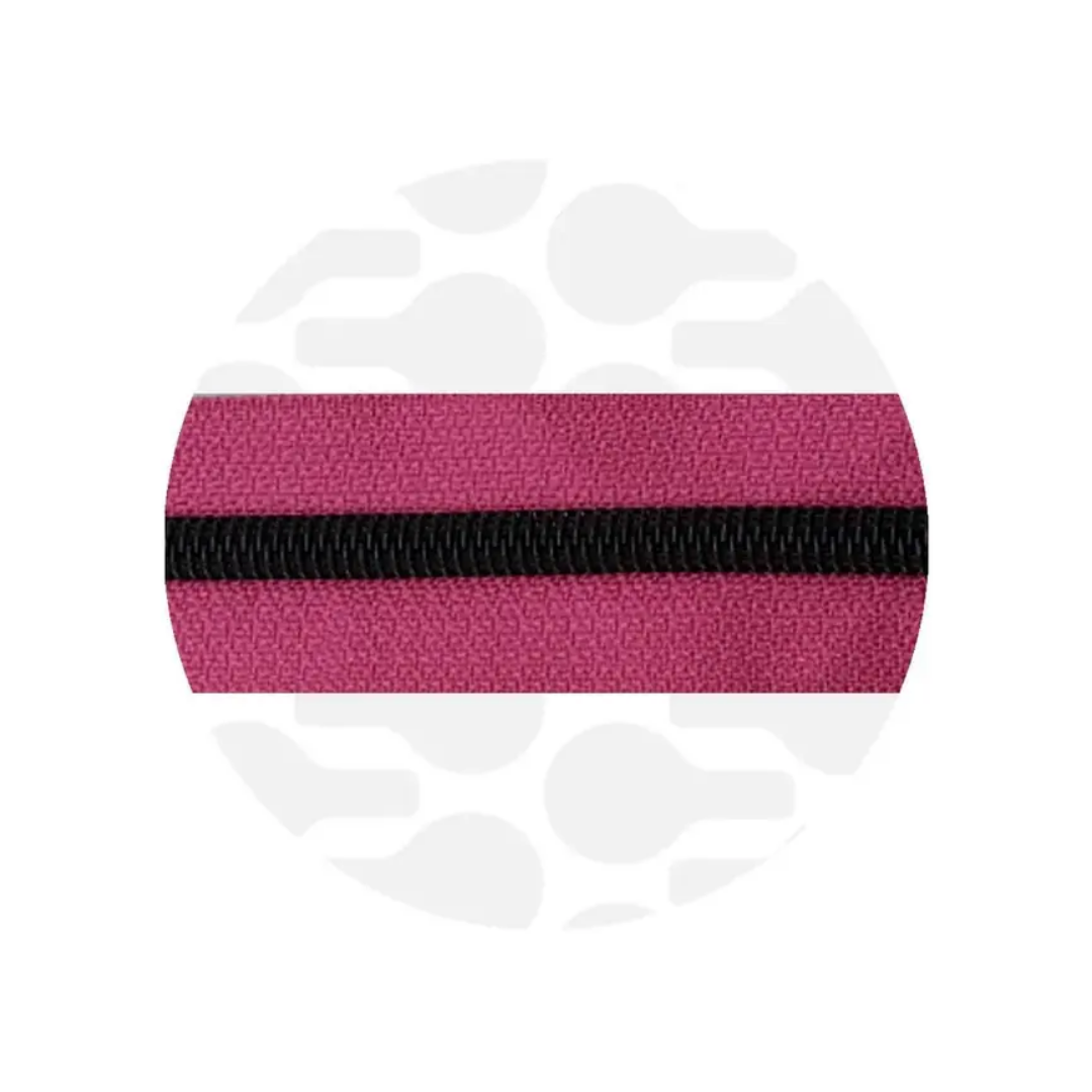 Zipper Zoo - spiraalrits radiant magenta - electro black