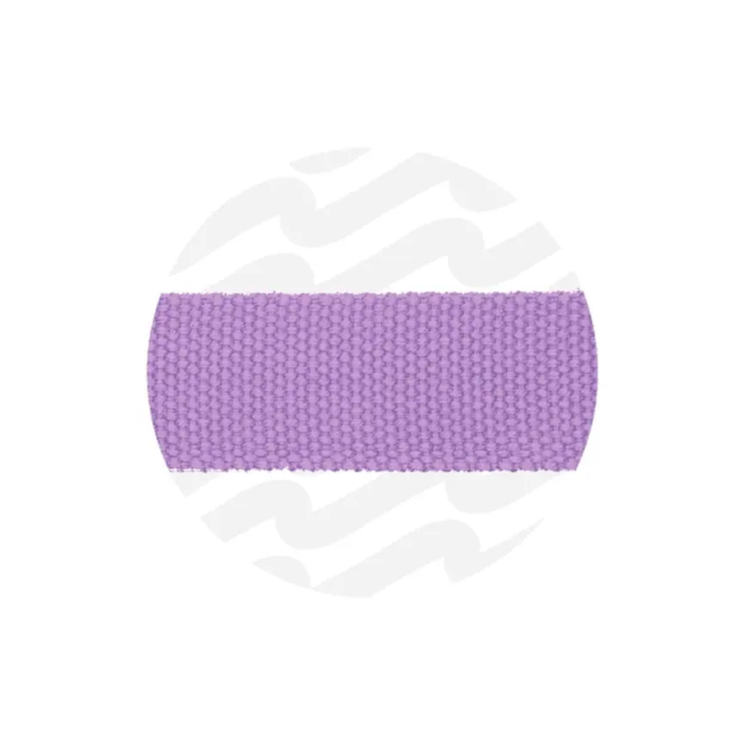 Katoenlook tassenband 32mm - frosted lilac