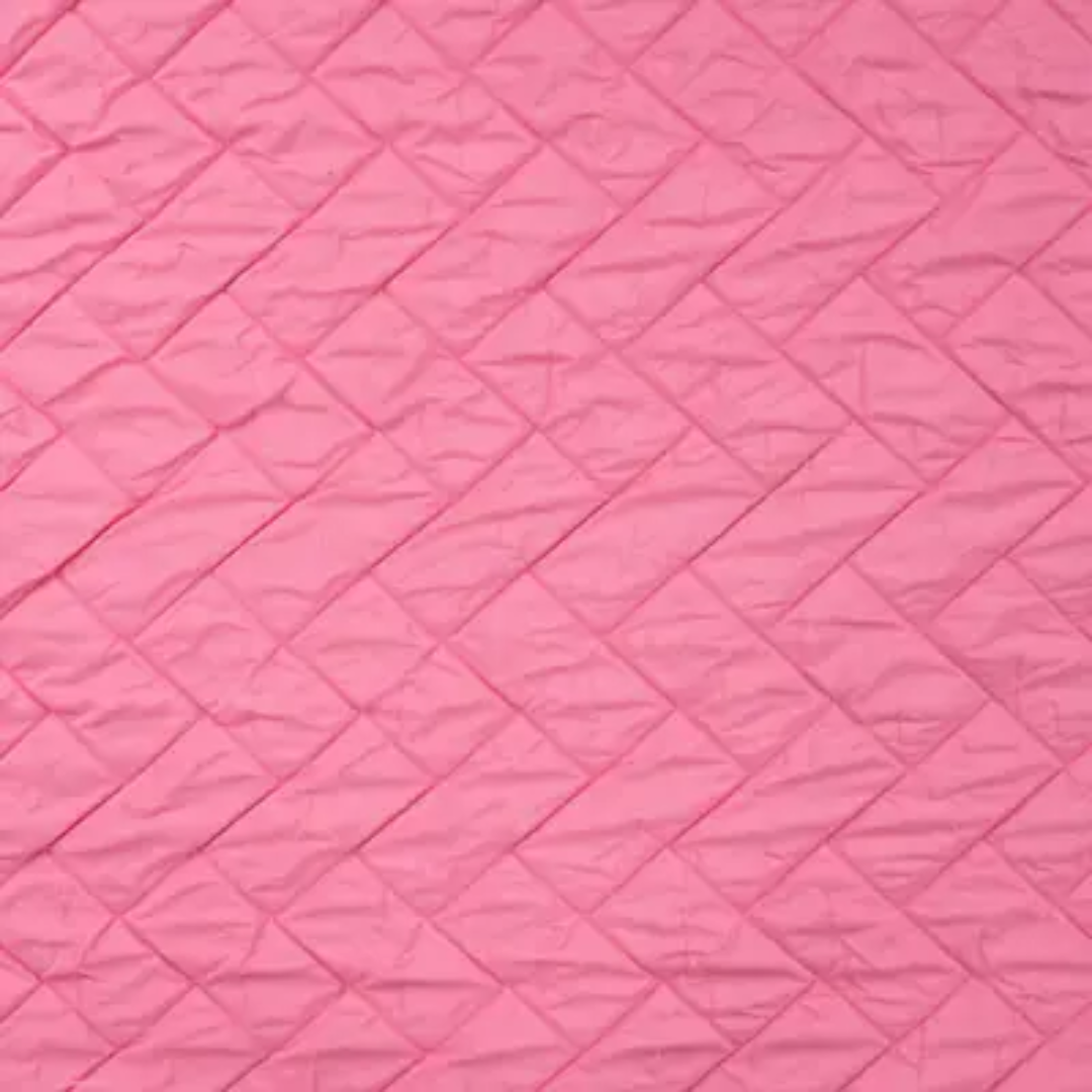 Diagonal quilt roze