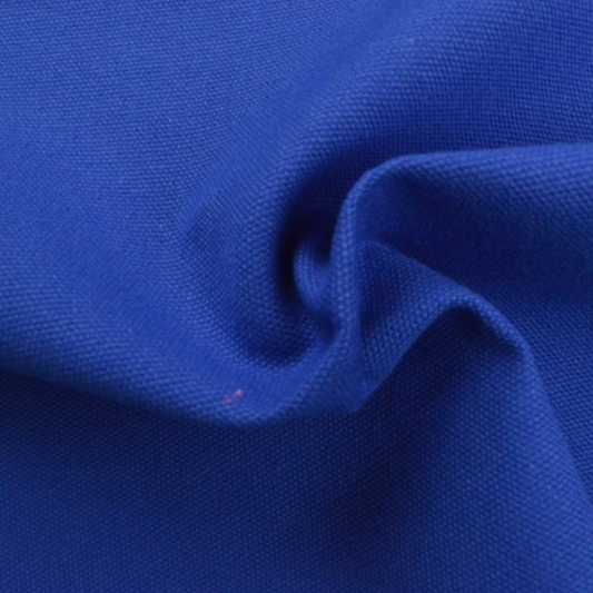 Canvas katoen fel blauw