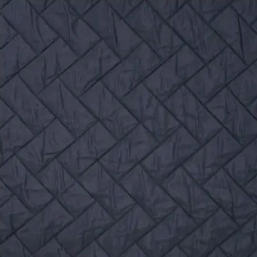 Diagonal quilt navy