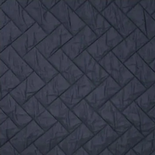 Diagonal quilt navy