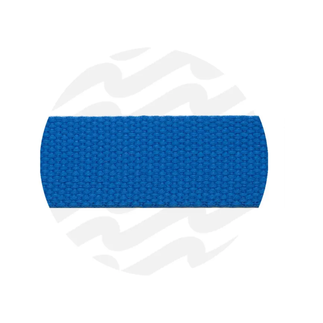 Katoenlook tassenband 32mm - royal blue