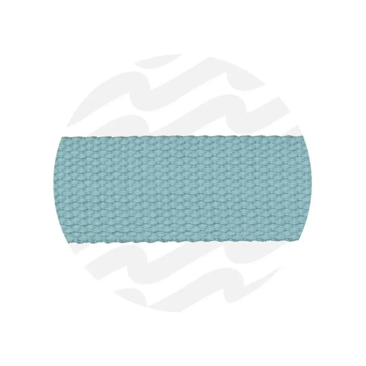 Zipper Zoo Katoenlook tassenband 32mm - glacier blue