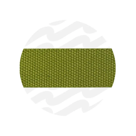 Zipper Zoo Katoenlook tassenband 32mm - old lime