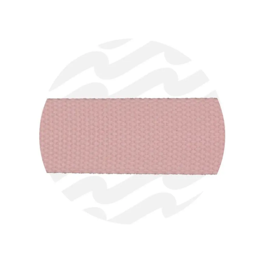 Zipper Zoo Katoenlook tassenband 32mm - powder pink