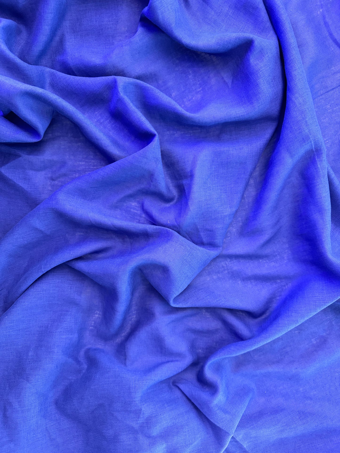 Linnen/viscose blauw